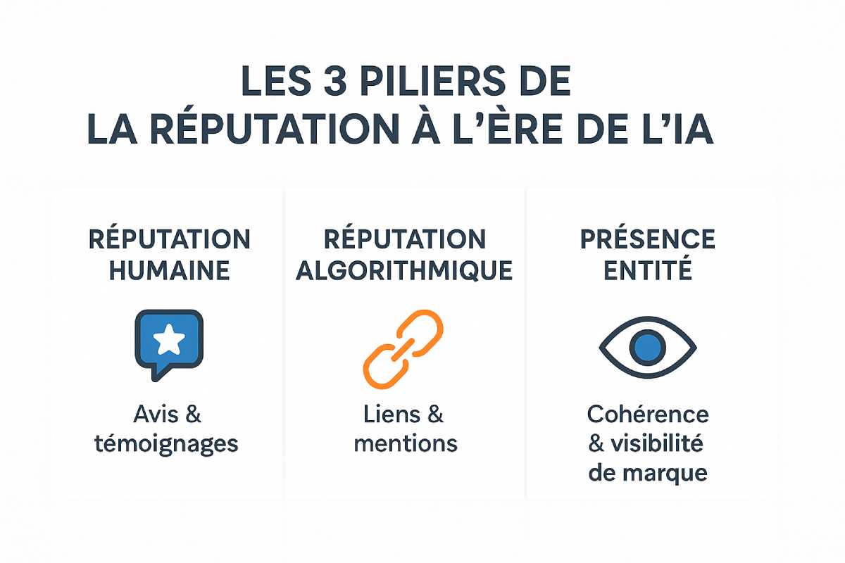 3 piliers pour que mon entreprise soient recommandée par l'IA